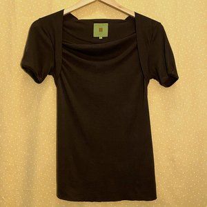 Maggie Ward top, super cute, brown, M